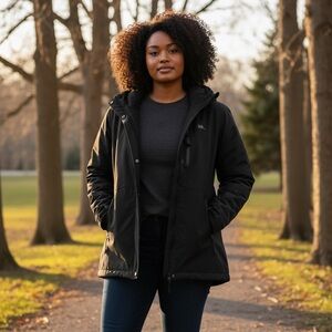 All In Motion Jacket/Coat, Women’s, Multiple Pockets, Black, Size‎ 3X, NWT